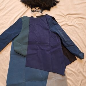 Edna Moda Color Block Long Sleeve Top